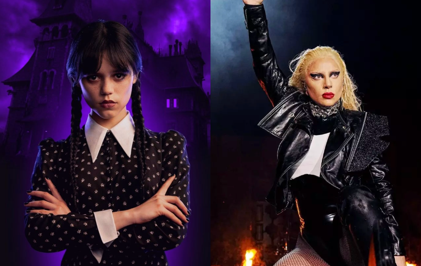 Jenna Ortega revela como foi contracenar com Lady Gaga em “Wandinha”