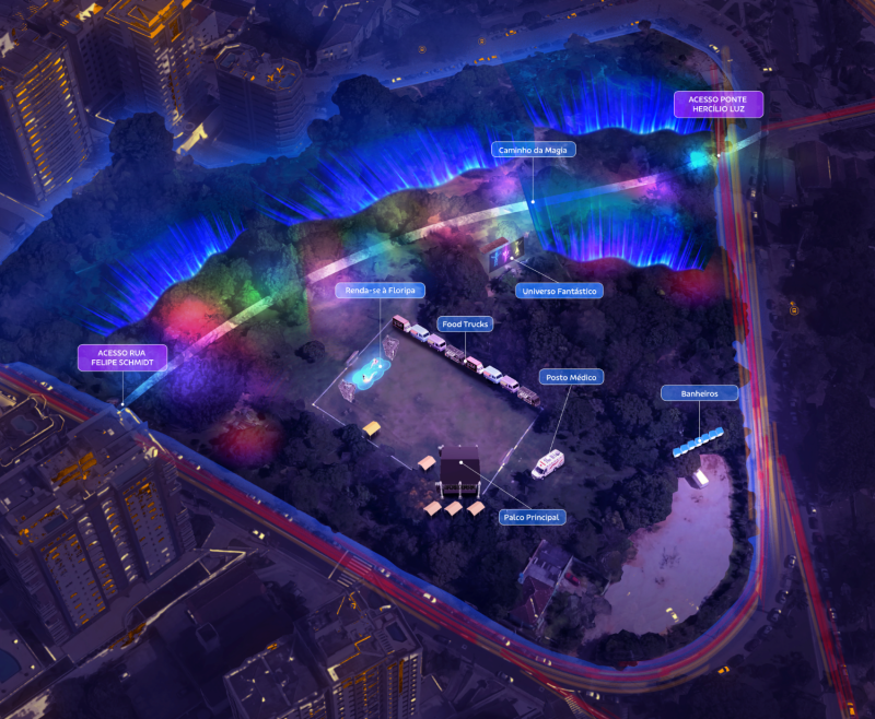 Festival das Luzes leva arte, tecnologia e shows para o Parque da Luz em Florianópolis - Galeria 1 - Imagem 1